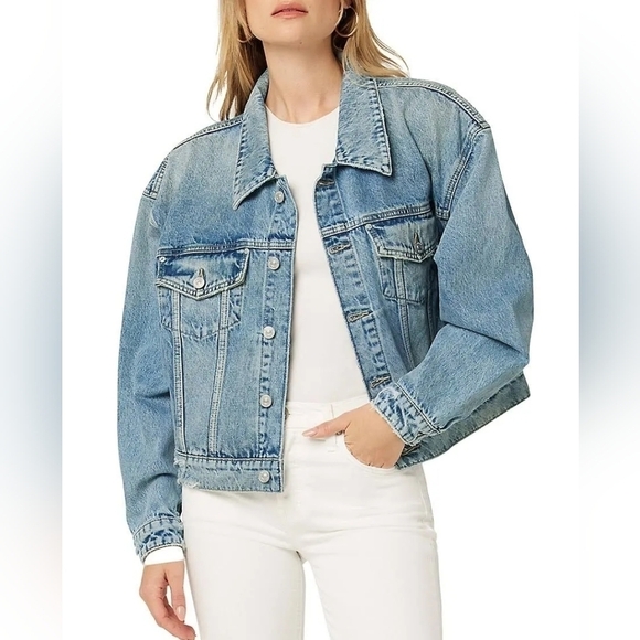 Hudson NWT Brea Swing Trucker Jacket - Picture 1 of 17